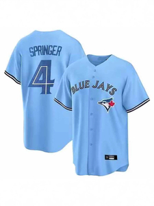 Broderie personnalisée en gros, Toronto <span class=keywords><strong>Blue</strong></span> <span class=keywords><strong>Jays</strong></span> # <span class=keywords><strong>Maillot</strong></span> de <span class=keywords><strong>baseball</strong></span>/softball à manches courtes en maille poly, unisexe, adulte, avec logo sur le devant - Product Image 4