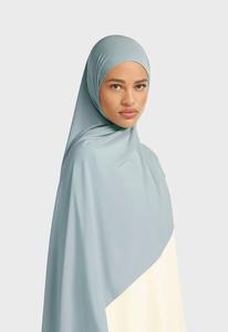 Hiyab Étnico Premium de Jersey Líquido para Mujer, Pañuelo Geométrico Suave y Transpirable, Chal Largo Musulmán de Invierno Malayo - Product Image 4