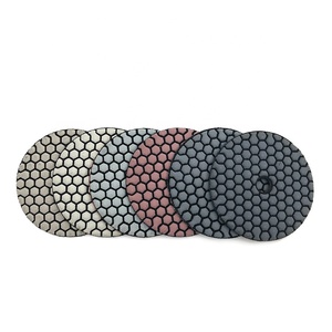 Durable Liant Résine Flexible 4 "100mm Diamant Tampons <span class=keywords><strong>de</strong></span> Polissage À Sec Disque Abrasif pour Carreaux <span class=keywords><strong>De</strong></span> Granit En Marbre - Product Image 3