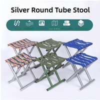Chaise de camping pliante épaissie avec dossier, siège portable pliable pour la pêche et le camping, conception empilable pour la cuisine et l'extérieur