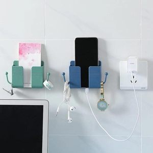 No Drilling Wall-mounted Phone Charging Bracket for Bathroom and <b>Kitchen</b>, Minimalist Phone Holder, Remote Control Storage Shelf - Product Image 5