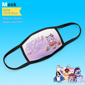 Produsen Masker Wajah Custom Print Anime Kartun MOQ Rendah, Masker Tebal - Product Image 1