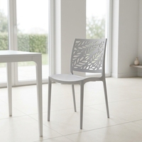 Chaise de salle à manger empilable en plastique PP, colorée, pour bistro et restaurant – Offre spéciale