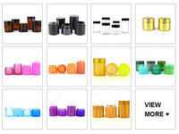 30Ml 120Ml 150Ml 4Oz 5G Étanche À La Lumière Ultra Large Cou Noir Foncé Violet Cachette Uv Bocal En Verre Avec Enfant Résistant Noir Couvercle