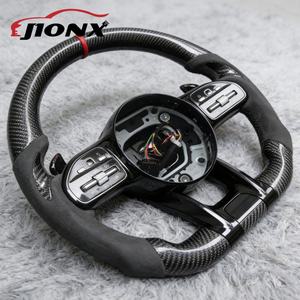 Volant en fibre de carbone pour <span class=keywords><strong>Mercedes</strong></span> Benz <span class=keywords><strong>AMG</strong></span> W204 W205 W211 W203 W212 W176 W213 Cla W210 W124 W177 W221 Vente en gros - Product Image 3