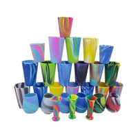 Gobelet en silicone sans BPA, incassable, compatible micro-ondes, résistant aux chocs, réutilisable, passe au lave-vaisselle, personnalisable – pour toutes les boissons
