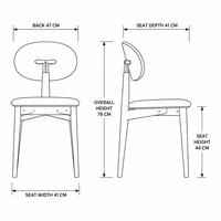 Chaise de salle à manger ergonomique en bois massif de noyer et caoutchouc, avec revêtement en cuir, style nordique moderne, pour appartement, restaurant, café