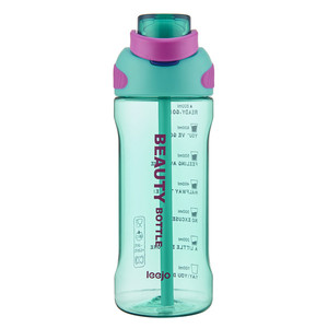Botella de agua de 1000ml con logotipo personalizado y pajita a prueba de fugas, superventas de tendencia para acampar, regalo gratis en Kenia - Product Image 3