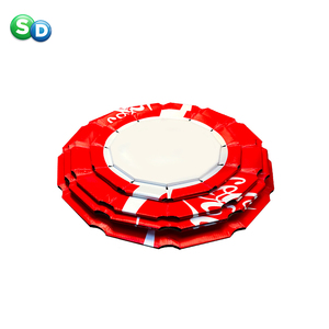 Nuevo diseño de botella de cocacola forma POS promoción al por menor POSM cartón flexible plegable rebote elástico soportes de exhibición - Product Image 6