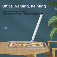 Pena Stylus Universal 2-in-1 untuk IOS dan Android, Pena Sentuh Kapasitif untuk iPad, Tablet, Smartphone, Menggambar, Melukis