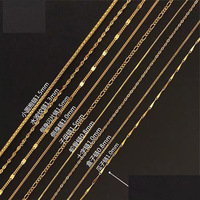 Joyería Fina: Delicado Collar de Cadena de Plata de Ley 925 Bañado en Oro, con Cadenas Surtidas (Box, Serpiente, Satélite) y Gargantilla
