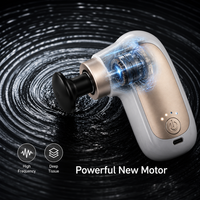 Pistolet de massage portatif pour fascias avec contrôle de la minuterie, rechargeable par USB, idéal pour les voyages et l'utilisation corporelle