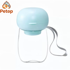 Petop Dayanıklı Taşınabilir Şeffaf Evcil Hayvan Su Şişesi Mantar Şekilli 300ml Kapasiteli Sızdırmaz Seyahat Bardağı Köpekler Kediler İç Mekan OEM - Product Image 1