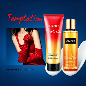 Set de Loción Corporal y Perfume ADMD Amber Romance/Lone Addict/<span class=keywords><strong>Bare</strong></span> <span class=keywords><strong>Vanilla</strong></span>, Kit de Cuidado Corporal con Aroma - Product Image 4
