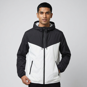 OEM Custom Spring Streetwear <b>Light</b> Weight <b>Men</b> Casual Nylon Cargo <b>Jackets</b> Custom waterproof Windbreaker With Hood for <b>Men</b> - Product Image 1