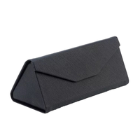 Boîte à lunettes pliable semi-rigide en cuir PU haut de gamme E88, élégante, portable, résistante à la pression, pour lunettes de soleil et lunettes de myopie
