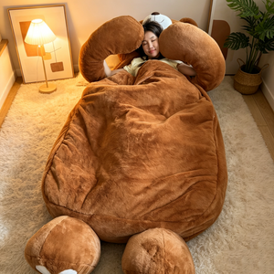 Saco de Dormir de Peluche Estilo Oso de Peluche, Saco de Dormir Envolvente Acogedor, Saco de Dormir Extra Grande de Peluche - Product Image 2