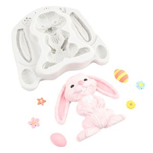 <span class=keywords><strong>เค้ก</strong></span>กระต่ายอีสเตอร์ตกแต่งด้วยแม่<span class=keywords><strong>พ</strong></span>ิม<span class=keywords><strong>พ</strong></span>์ซิลิโคนฟองดองตัวการ์ตูนดอกไม้กระต่ายป่าอบช็อคโกแลต - Product Image 6