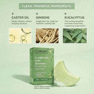 Savon Solide Shampooing Naturel aux Herbes Marque Blanche, Ginseng Eucalyptus pour la Croissance Capillaire et le Soin du Cuir Chevelu, Sans Sulfate 110g - Product Image 4