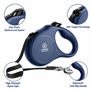 Superior 3m 5m 8m OEM Automatic BPA Free Non Slip Grip Hands Free Tough Customized <b>Dog</b> Leads Custom Nylon Retractable <b>Dog</b> <b>Leash</b> - Product Image 2