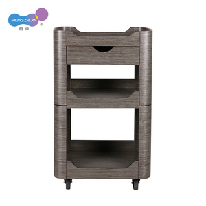 Chariot professionnel d'esthéticienne en bois chariot de Salon avec tiroirs conception multicouche organisateur chariot déplacer avec roues universelles - Product Image 2