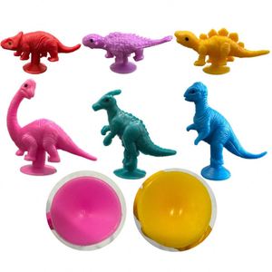 Jouets dinosaures TPR à thème de dessin animé, styles variés, décorations à ventouse, jouets dinosaures à ventouse, jouet anti-stress - Product Image 5