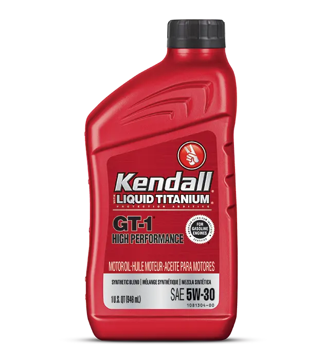 Kendall GT-1 High Performance Premium Synthetic Blend 5W30 Passenger Car Engine Oil Motor Oil