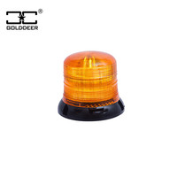 Luces de baliza estroboscópica ámbar rojo LED luces giratorias de tráfico de advertencia para automóvil de emergencia ()