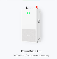 Batterie LiFePO4 de haute qualité IP65 15kWh 16kWh Dyness Powerbrick Pro Plus Système de stockage d'énergie solaire ESS