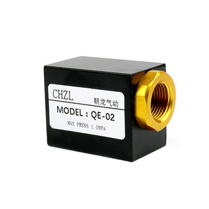 Chzl Quick Exhaust Valve Qe 02 Pneumatic <b>Miniature</b> For Cylinder Rapid Exhaust - Product Image 1