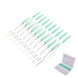แปรงซอกฟันแบบใช้แล้วทิ้ง ไม้จิ้มฟันแบบมีด้ายขัดฟัน ปลายยาง - Product Image 6
