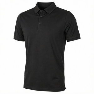 Chemise décontractée marine de haute qualité, colorée, unisexe, respirante, à manches courtes, col à revers, personnalisable ODM, pour le golf, 100 % polyester - Product Image 1