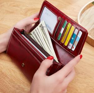 Sac à main pour dames THK Lady Trendy Fashion Vintage Stylish Luxury Waterproof Long clutch en cuir PU - Product Image 4