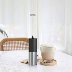 Automatic Foam Maker Handheld Electric <b>Mini</b> Stainless Steel Portable Coffee Milk Frother - Product Image 2