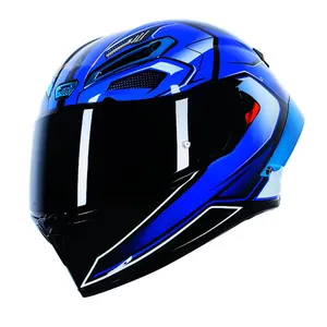 New Technology OEM DOT Full Face Black And Colorful Helmet Double Visor Casco Large Tail Section Motorcycle Helmets