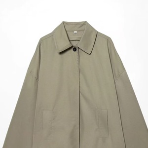 <span class=keywords><strong>Manteau</strong></span> trench ample à col à revers, coupe-vent, manches longues, vert, automne/<span class=keywords><strong>hiver</strong></span>, décontracté, minimaliste, polyvalent, vêtements d'extérieur pour femmes, taille <span class=keywords><strong>XL</strong></span> disponible - Product Image 3