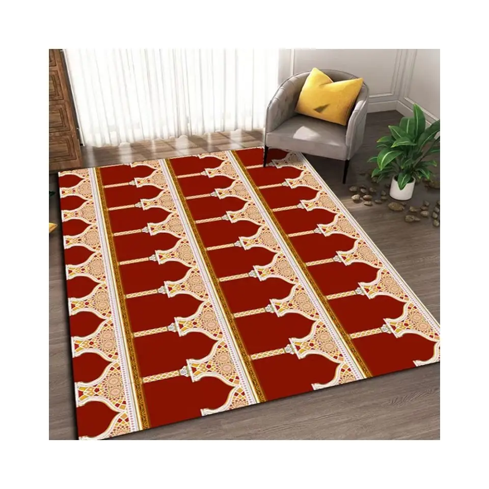 Wangjun Muslim Islamic prayer mat Special Shape rugs Gift Adult Kids Prayer Mat