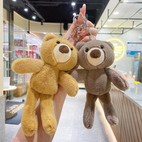Nouvelle mode : Accessoires de décoration pour sac en coton, ours en peluche mignon de 20 cm, pendentif de mariage
