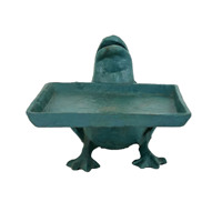 Porte-cartes de visite décoratif en fonte en forme de grenouille pour bureau et table, idéal pour la vente en gros et la décoration de la maison et du bureau