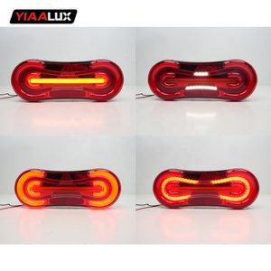 Feu arrière LED pour remorque 10-30V, feu stop, clignotant, feu arrière de camion rouge ambre 7 broches pour semi-remorque, remorque de transport, camion à benne basculante - Product Image 4