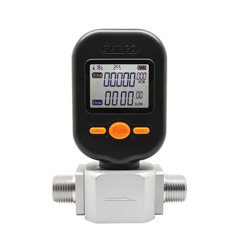 Medidor de flujo másico de gas digital portátil 0-200L /Min, puede medir aire, nitrógeno