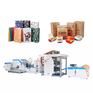 Túi Giấy Mua Sắm Tốc Độ Cao Đáy Vuông Làm Máy Móc Với In Ấn - Product Image 1