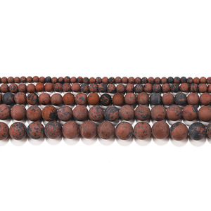 ลูกปัดหินธรรมชาติสีทองฟรอสต์ทรงกลมสำหรับทำสร้อยข้อมือ ลูกปัดหินธรรมชาติแบบกระจาย ขายส่ง อุปกรณ์ DIY - Product Image 5