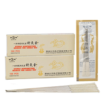 Aiguilles d'acupuncture stériles jetables en gros, aiguilles d'acupuncture chinoises indolores pour la pénétration à sec avec tube, Agujas De Acupuntura