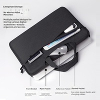 BUBM Urban Simplicity Factory-Direct Portable Laptop Briefcase Fleece Lining Waterproof Durable Design for Business Travel