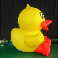 Canard en caoutchouc gonflable de canard jaune gonflable géant adapté aux besoins du client de publicité à vendre