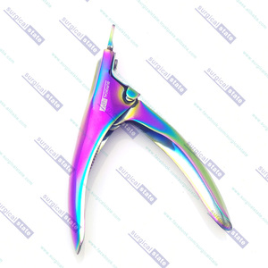 Cortador de uñas acrílico de acero inoxidable Diseños personalizados para uñas artificiales Estado quirúrgico Embalaje personalizado Cortaúñas Premium - Product Image 3