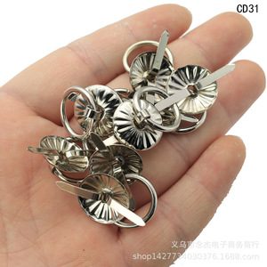 Tirador de Cajón de Metal Verde Antiguo de 17 mm en Forma de Anillo, Herraje Tradicional para Muebles CC17 CD31 - Product Image 5