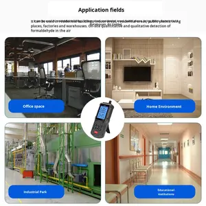 2026 JD-3002 Yüksek Doğruluklu Karbon Dioksit Formaldehit Organik Gaz Dedektörü Sıcaklık Nem Altısı Bir Arada Hava Kalitesi Dedektörü - Product Image 3