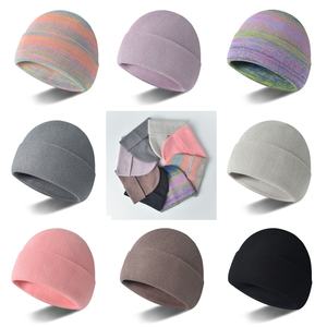 Gorro de punto 100% algodón puro estilo coreano transfronterizo, gorro de lana versátil para otoño e invierno, gorros cálidos para el frío, tendencia para hombres y mujeres - Product Image 6